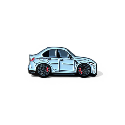 Brooklyn Grey BMW M3 G80 Competition soft enamel pin badge