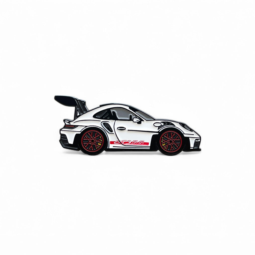 911 GT3 RS 992 soft enamel pin badge with rear wing detail