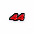 Lewis Hamilton number 44 red soft enamel pin badge