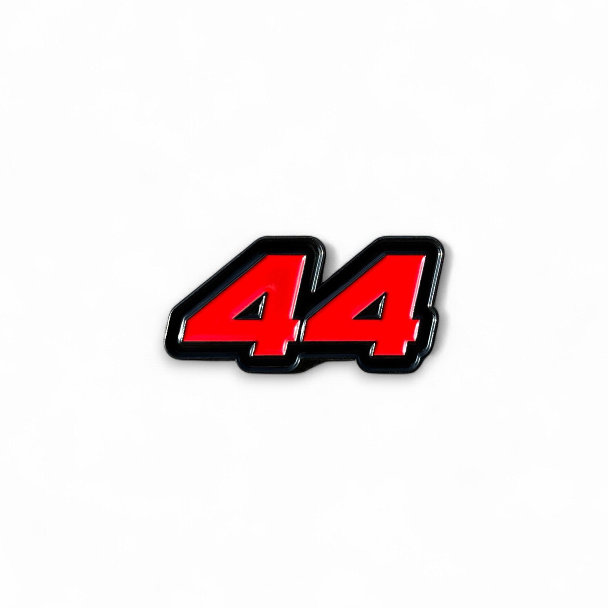 Lewis Hamilton number 44 red soft enamel pin badge