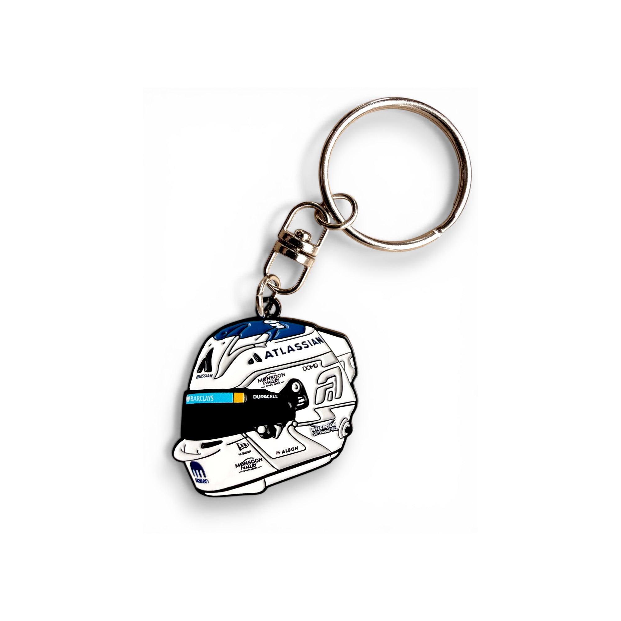Alex Albon 2026 F1 helmet soft enamel keyring