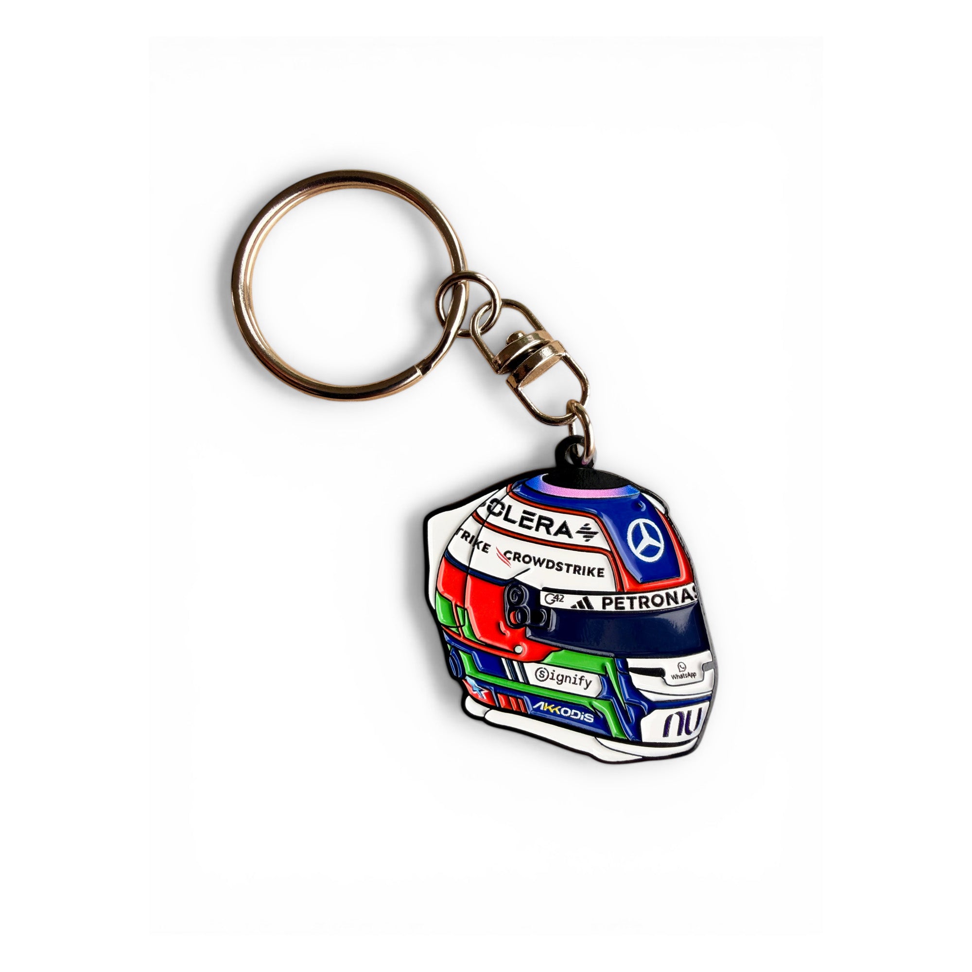 Kimi Antonelli 2026 F1 helmet soft enamel keyring