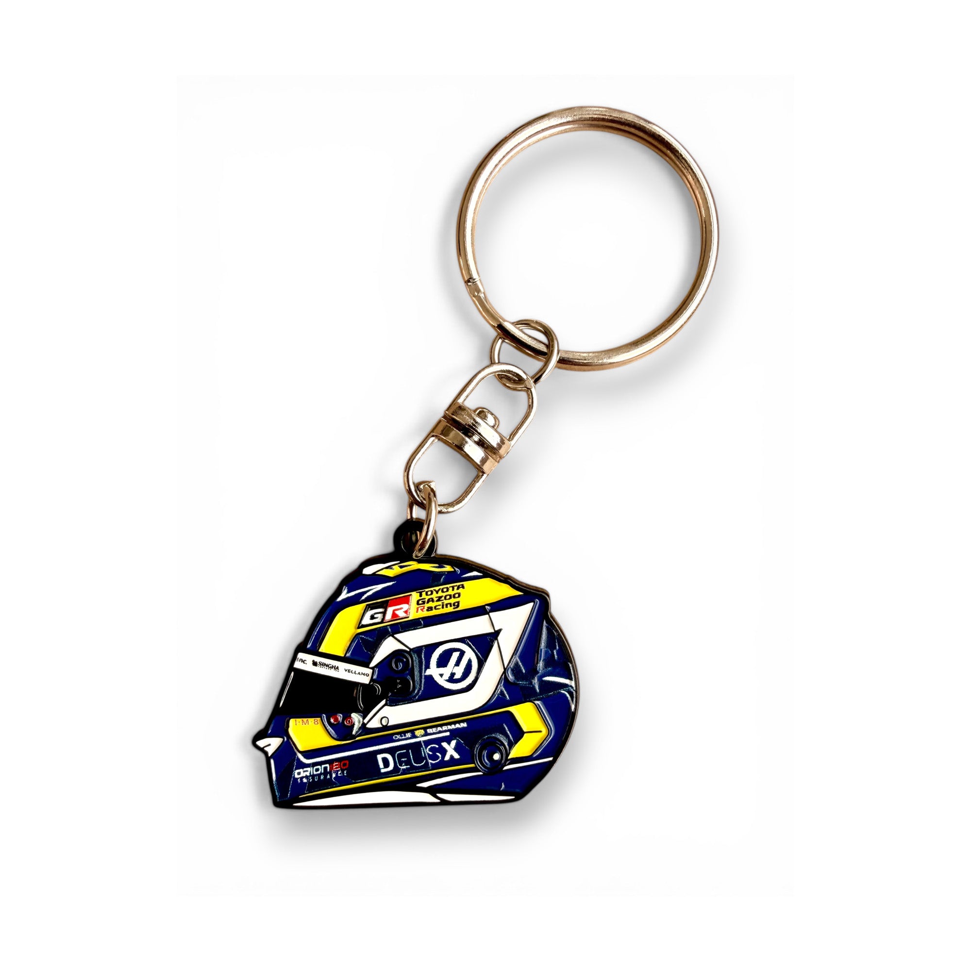 Ollie Bearman 2026 F1 helmet soft enamel keyring