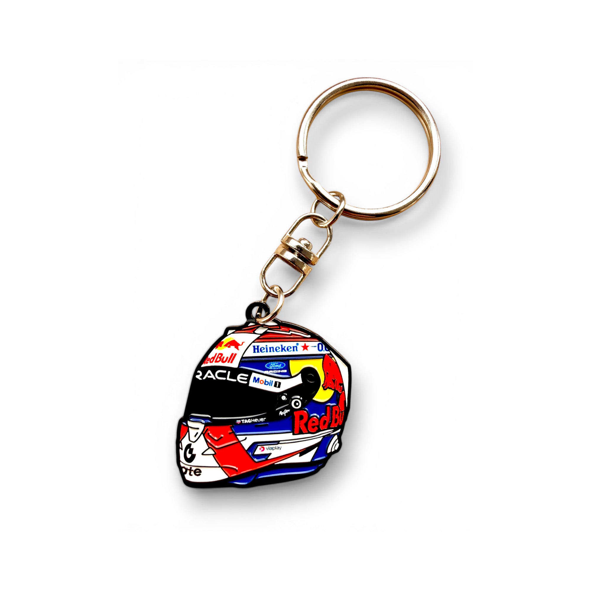 Max Verstappen 2026 F1 helmet soft enamel keyring