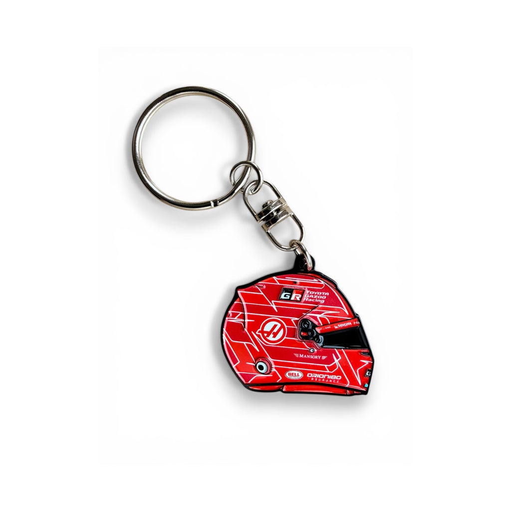 Esteban Ocon 2026 F1 helmet soft enamel keyring