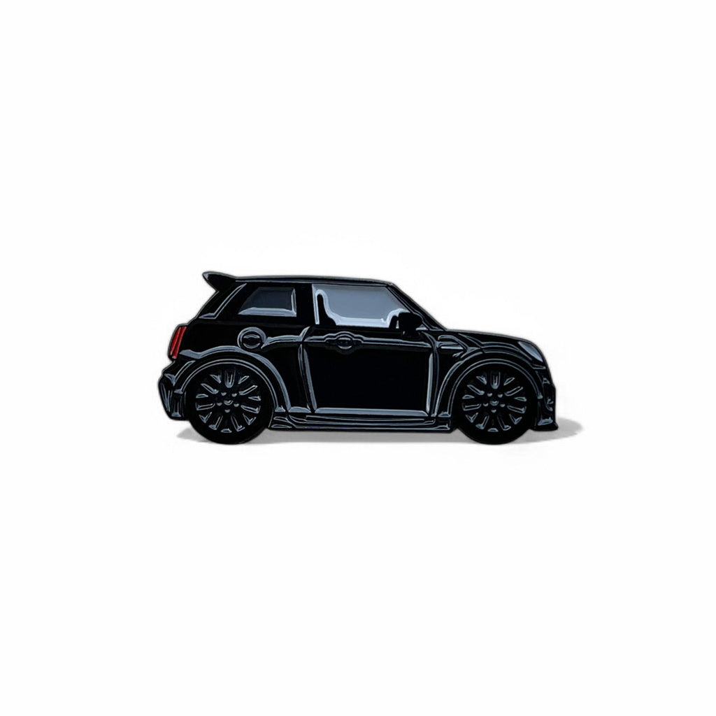 Black MINI Cooper S JCW hot hatch soft enamel pin badge