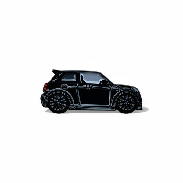 Black MINI Cooper S JCW hot hatch soft enamel pin badge