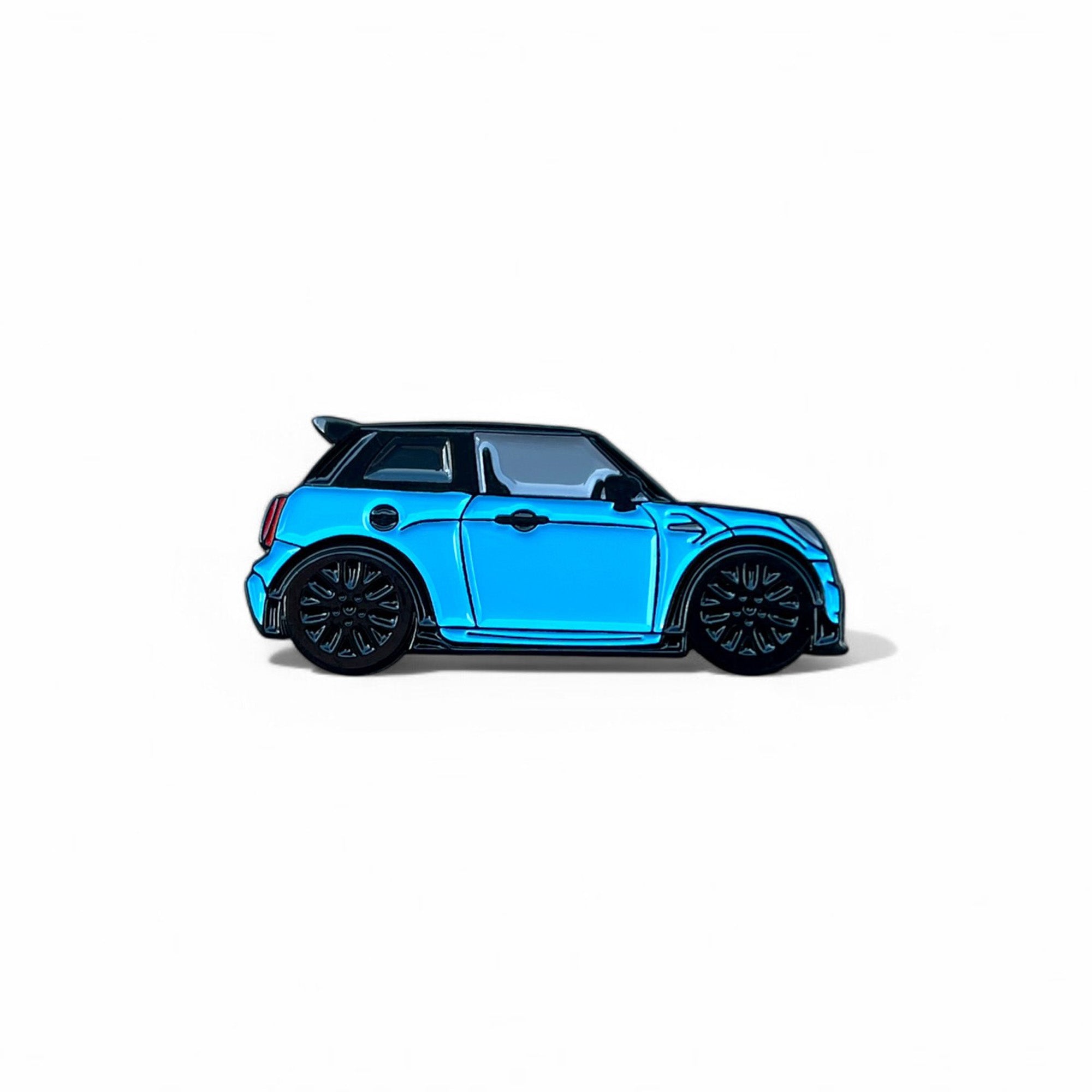 Blue MINI Cooper S JCW hot hatch soft enamel pin badge