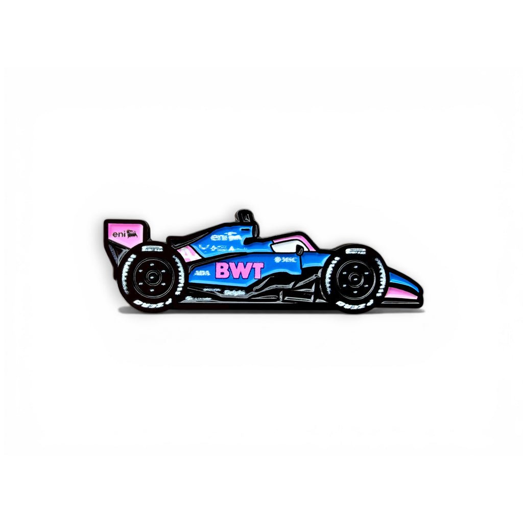 Alpine A526 2026 F1 car soft enamel pin badge