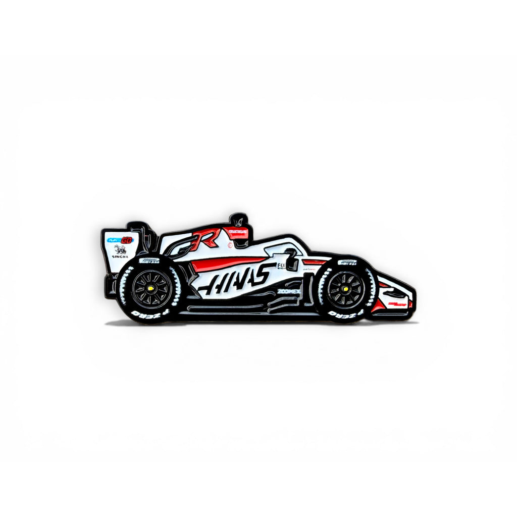 Haas VF-26 2026 F1 car soft enamel pin
