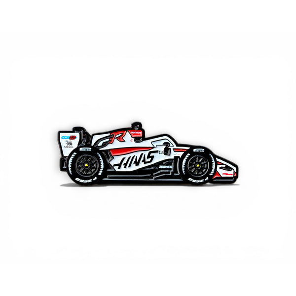 Haas VF-26 2026 F1 car soft enamel pin