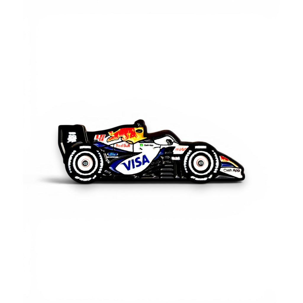 Racing Bulls VCARB 03 2026 F1 car soft enamel pin