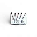 F1 Queen gold plated soft enamel pin badge