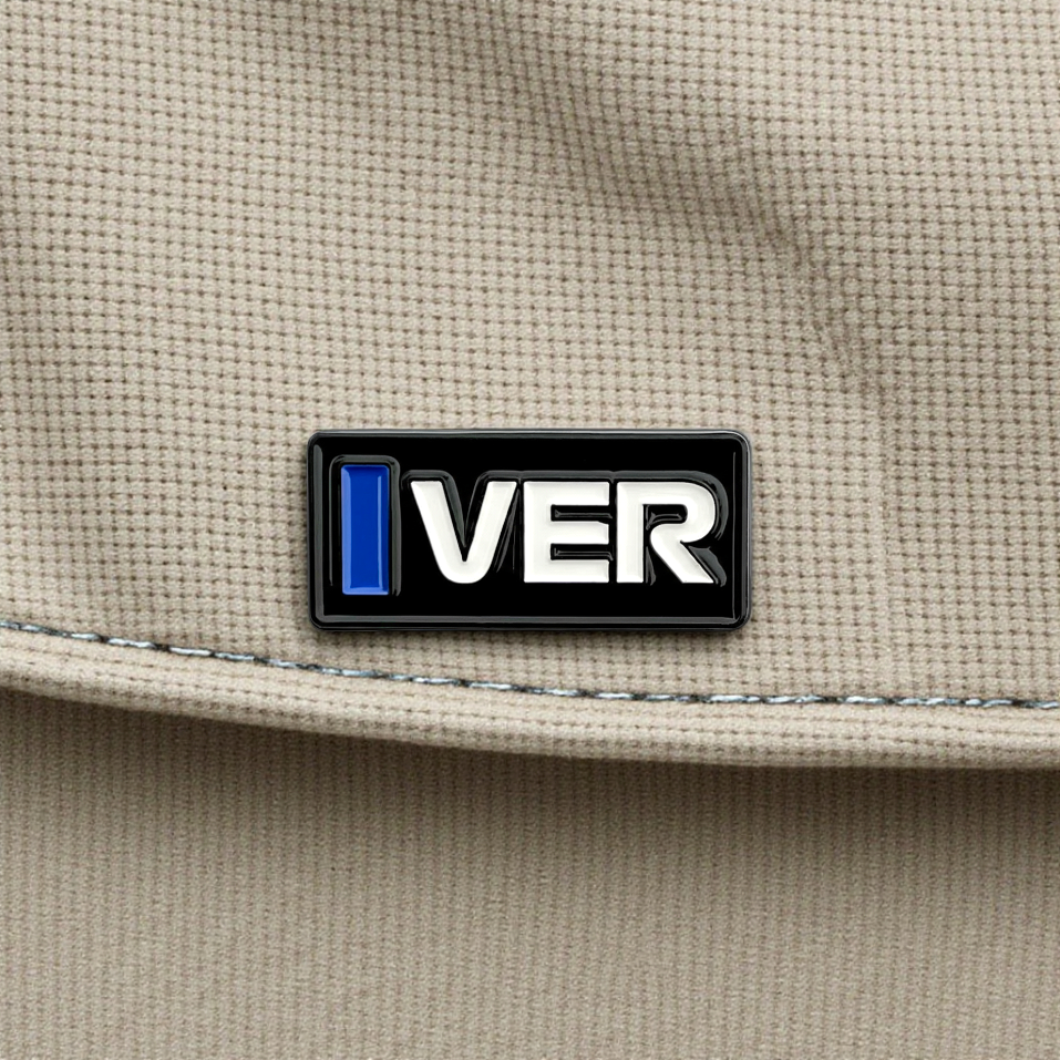 Max Verstappen VER F1 timing tower pin badge — angled view
