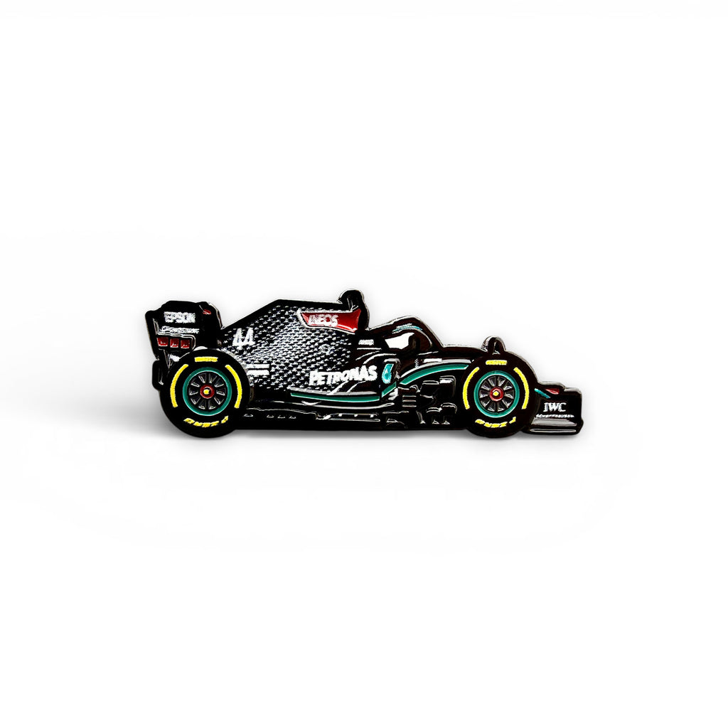 W11 EQ Performance 2020 F1 car soft enamel pin with black metal finish