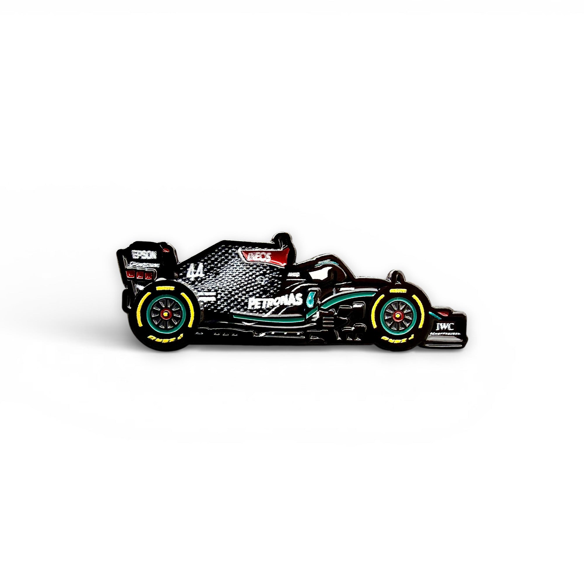 W11 EQ Performance 2020 F1 car soft enamel pin with black metal finish